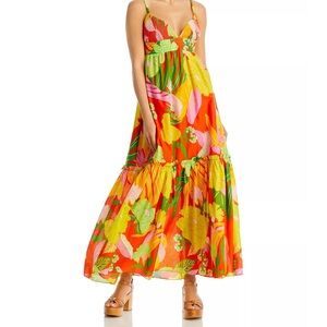 FARM Rio
Cotton Neon Floral Maxi Dress